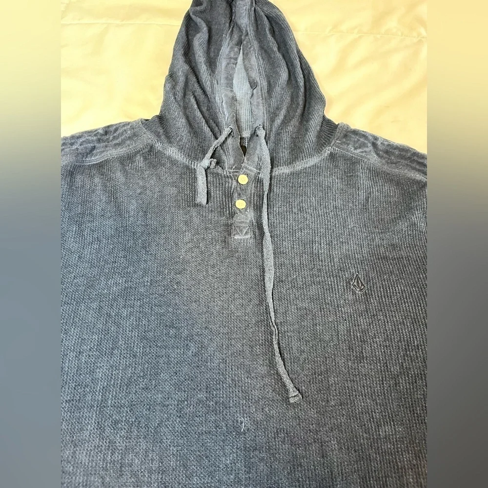 Volcom Men's Blue Hooded Sweater